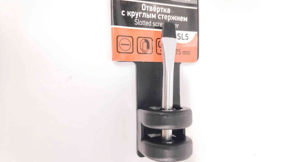 Отвертка шлицевая 75*5мм