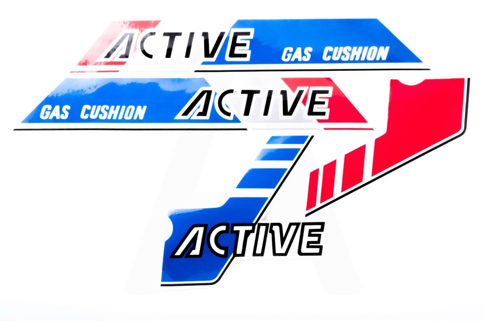 Наклейки набор ACTIVE сине-красные