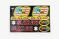 Наклейки (набор) спонсоры, мультибренд (32х21см)