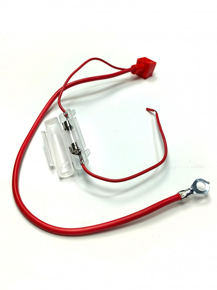 Провод плюсовой с клеммами - мопед Альфа, Дельта, Орион