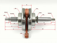 Коленвал двигателя YX150