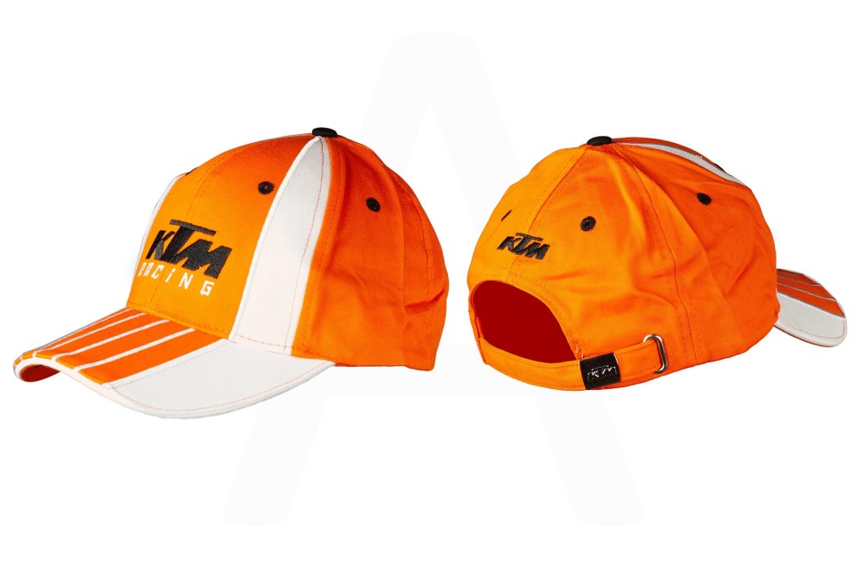 Бейсболка KTM RACING (оранжево-белый, 100% хлопок)