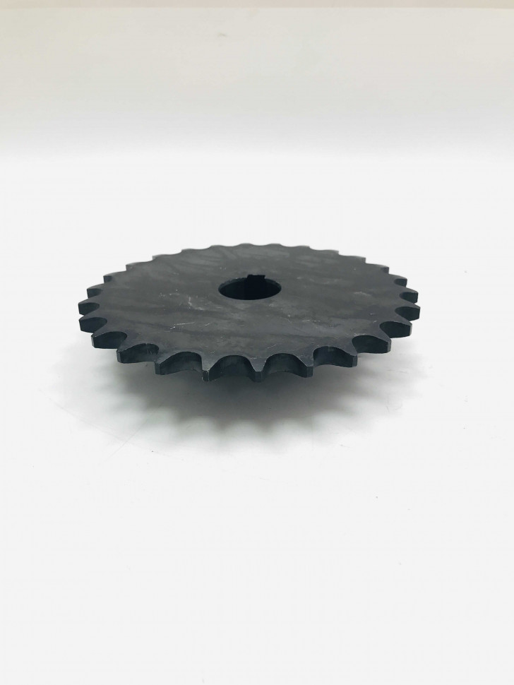 Звезда ведомая большая мотобуксировщик Z26 d25мм шаг 15,875 шпонка 8мм Звезда ведомая большая мотобуксировщик Z26 d25мм шаг 15,875 шпонка 8мм