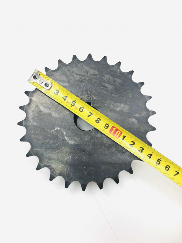 Звезда ведомая большая мотобуксировщик Z26 d25мм шаг 15,875 шпонка 8мм Звезда ведомая большая мотобуксировщик Z26 d25мм шаг 15,875 шпонка 8мм