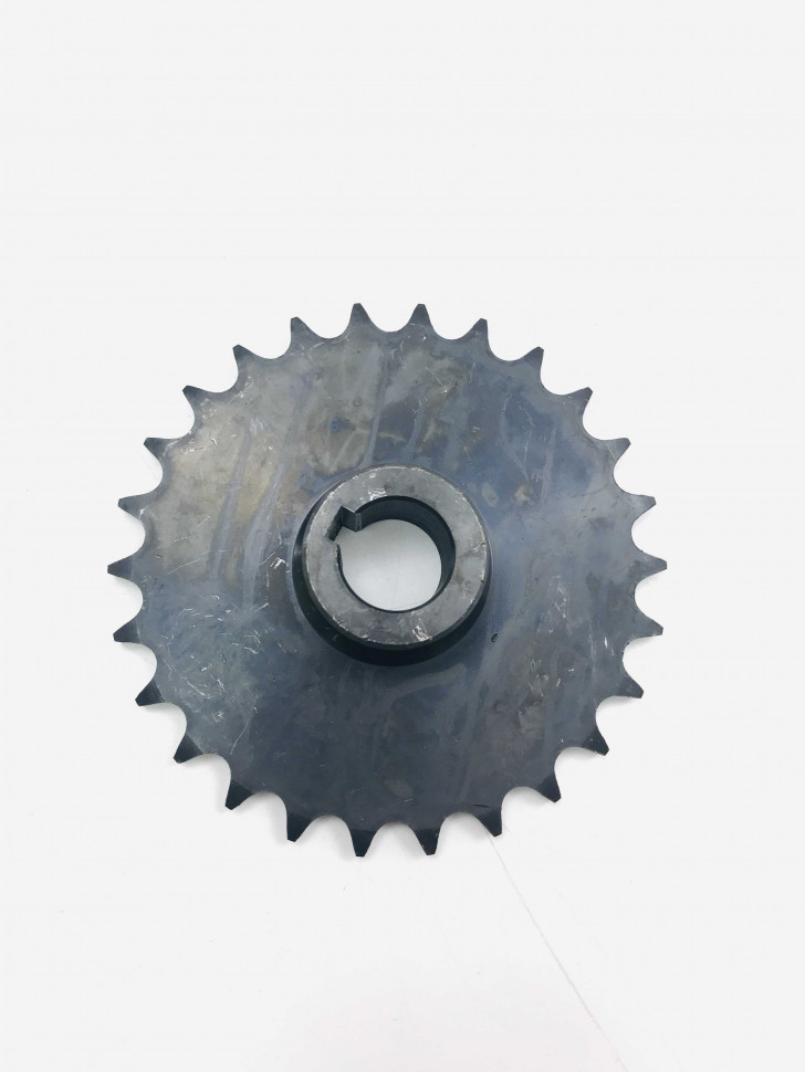 Звезда ведомая большая мотобуксировщик Z26 d25мм шаг 15,875 шпонка 8мм