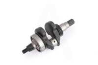 Коленвал двигателя 178F (6 л.с.) (с шестернями и подшипником) (под шлицы, d=25мм)