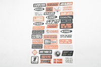 Наклейки (набор) спонсоры, мультибренд (33х23см)