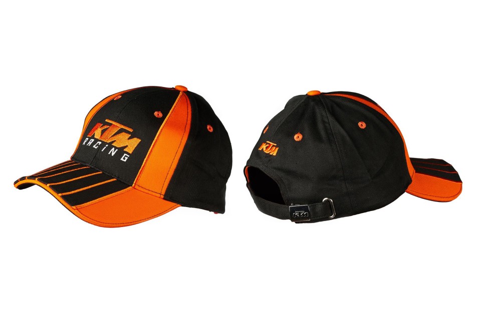 Бейсболка KTM RACING (черно-оранжевая, 100% хлопок)
