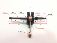 Коленвал Honda Lead 90