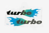 Наклейки (набор) TURBO (24х15см, синие)