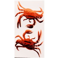 Наклейки (набор) CRAB (красные)