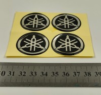 Наклейка логотип &quot;Yamaha&quot; (d-3см, 4 шт, силикон)