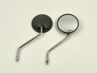 Зеркала №02 пластик черное круглое  Dingo М8