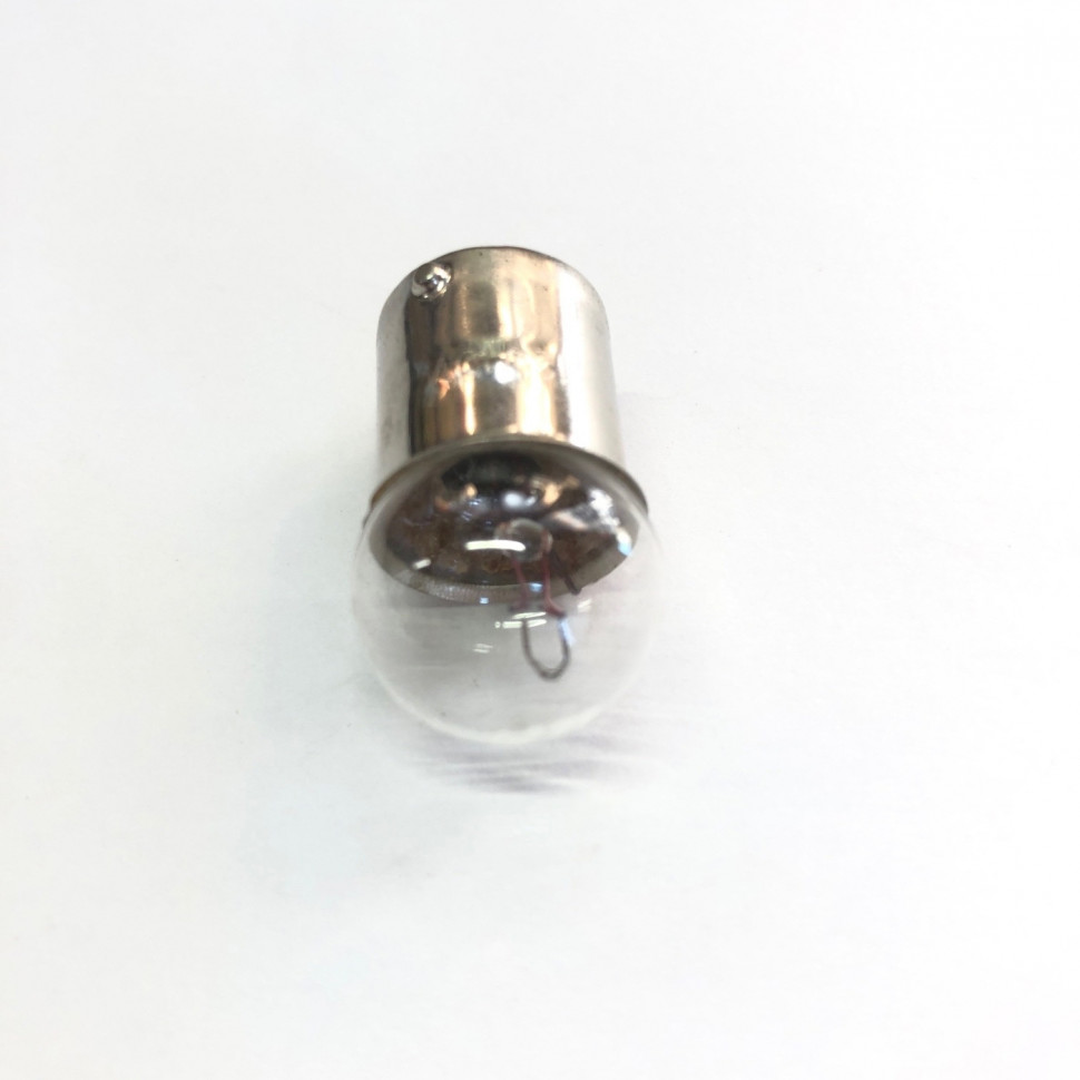 Лампа поворота G18 12V 10W цоколь 1 контакт прозрачная