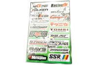 Наклейки (набор) спонсоры, мультибренд (45х30см)