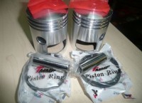 Поршни Ява 6v 58,0 мм в сборе с кольцами, пальцами, стопорами