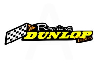 Наклейка логотип DUNLOP (20х5см)