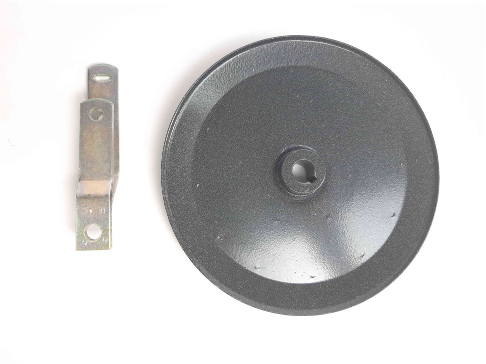Шкив Крот редуктора увеличенного диаметра 1-ручейковый с удлиненным кронштейном