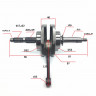 Коленвал  YX-140 156FMJ (без стартера) 4Т KAYO-140