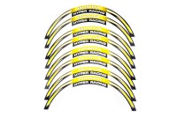 Наклейка на колесо 17 Honda (желтая, светоотражающая)