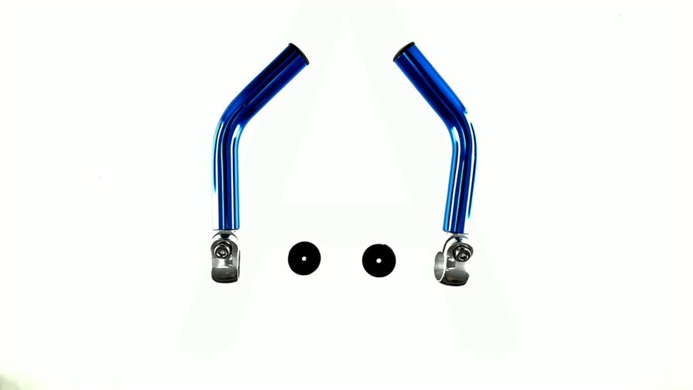 Упоры для рук велосипеда (рога) (Модель - 1, синие)